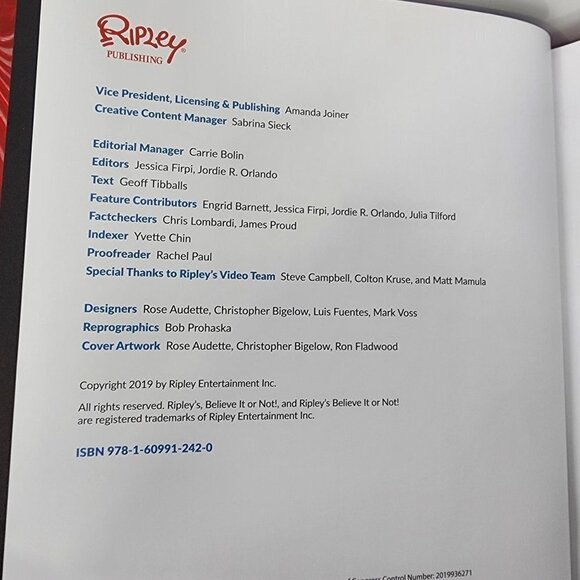 NEW Ripley's Believe‎ It or Not Beyond the Bizarre 2019 Hardover - Picture 3 of 4